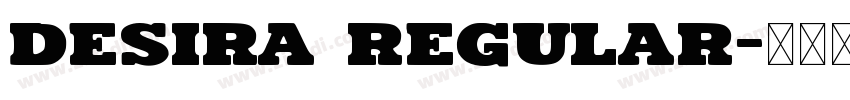 Desira Regular字体转换